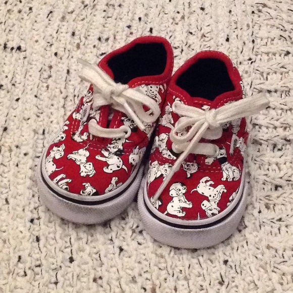 red and white toddler vans